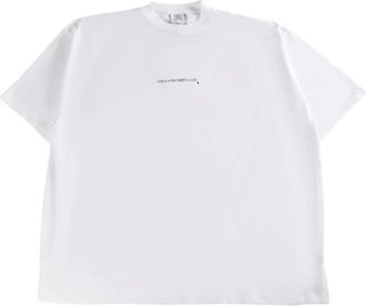 VETEMENTS logo-print T-shirt - Bianco