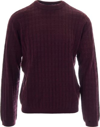 Emporio Armani Wool-Blend Textured Crewneck Sweater