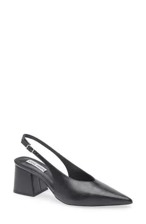 Steve Madden Faryn Slingback Pump in Black at Nordstrom Rack, Size 9.5