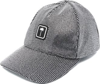 Palm Angels crystal-embellished baseball hat - men - Polyester/glass - One Size - Black