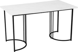 STILVORA Conjunto De Mesa Y Sillas Con 1 Mesa De Comedor Y 4 Sillas Con Respaldo, Metal, Mdf Y Terciopelo, Verde Oscuro