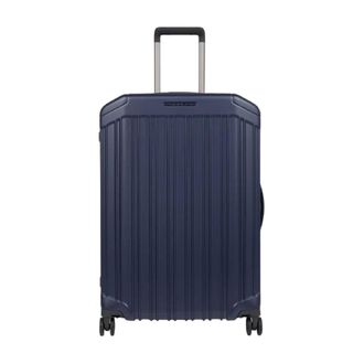 Piquadro Large Suitcases, male, Blue, Size: ONE SIZE Medium hardside spinner