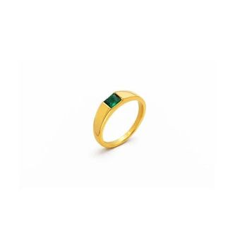 Adiba Zenith Stainless Steel Ring in Gold at Nordstrom, Size 7