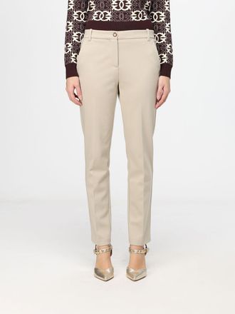 Pinko Slim Fit Stretch Cr&ecirc;pe Chino Trousers with a Mid-Rise Waist