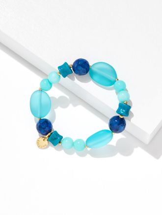 Talbots Ocean Depths Stretch Bracelet - Blue Grotto - 001 Talbots