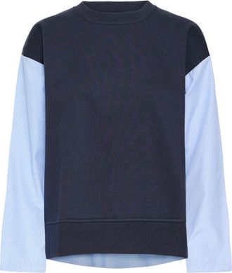 Ichi Ichi, Hoodies & sweatvesten, Dames, Blauw, M, Palona Sweatshirt