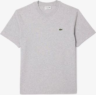 Lacoste Mens Lacoste Mens Classic Fit Cotton Jersey T-Shirt - Silver Chine CCA - Grey - Size: 42