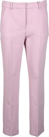 Max Mara Broeken, Dames, Roze, L, Polyester, Slim-fit Broeken