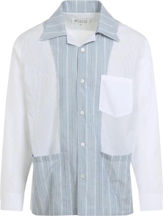 Maison Margiela Wit Overhemd voor Mannen Aw 25 - Heren - Casual Overhemden - Veelkleurig - XS - Katoen - Overhemden