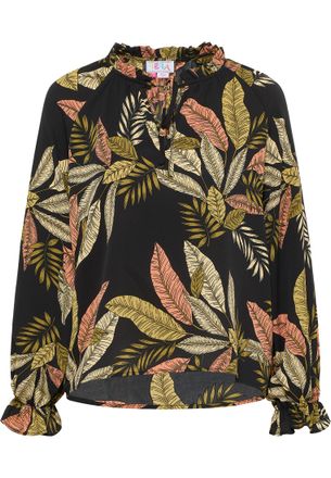 Izia Blouse shirt Dames Zwart Veelkleurig