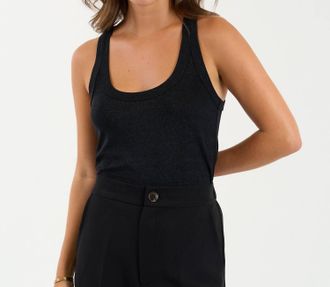 Sundays Stardust Tank Top In Black