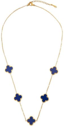 Saachi Saachi Multi Clover Charm Necklace