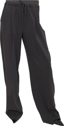 Marella Vanto Broeken - Dames - Wijde Broeken - Grijs - 3XS - Leer - Broeken