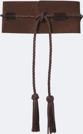 D&eacute;hanche D&eacute;hanche Sedona suede corset belt