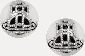 Vivienne Westwood Lennie Earrings Silver Cubic Zirconia Women
