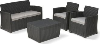 Les Tendances Les Tendances - Set Lounge Esterno Grafite 135x72x76 Cm