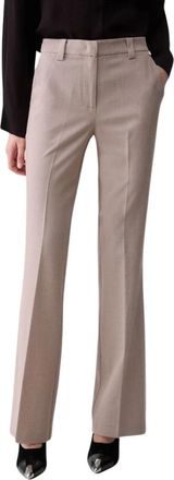 Liu Jo Pantalones de corte recto - Trousers - Mujer - Beige - XL