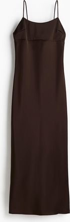 H&M Maxikleid mit Bindedetail - Brown