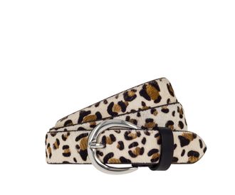 Tamaris Lederg&uuml;rtel TAMARIS Elsa Silver, Damen, Gr. 11,5, beige, varied, Rindsleder, G&uuml;rtel Lederg&uuml;rtel, Fell-Optik