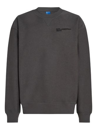 Karl Lagerfeld logo-print sweatshirt - men - Organic Cotton - S - Grey