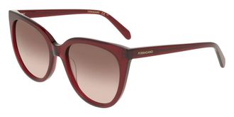 Ferragamo SF2101S 655 Womens Sunglasses Red Size 56