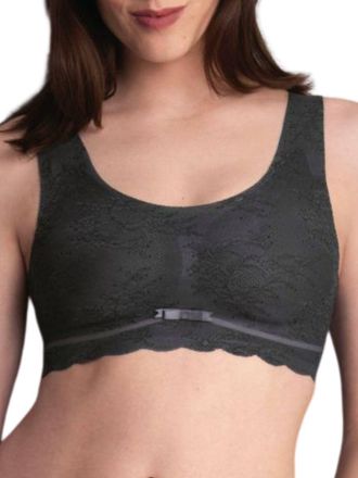 Anita Womens Essential Lace Bralette - Grey Polyamide - Size Medium