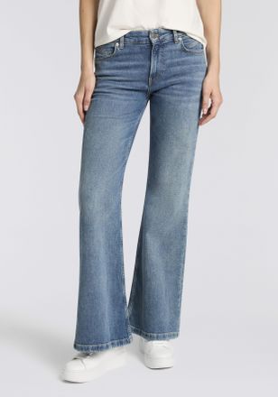 Boss Orange by Hugo Boss Bootcut-Jeans BOSS ORANGE SOFT BOOTCUT LR Premium Damenmode, Damen, Gr. 26, L&auml;nge 32, blau (medium blau 422), Denim/Jeans, Obermaterial: 84% Baumwolle