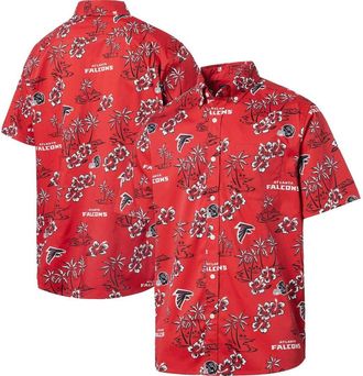 Reyn Spooner Mens Reyn Spooner Red Atlanta Falcons Kekai Button-Up Shirt at Nordstrom, Size X-Large