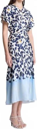 A.L.C. Rem Dress In Navy/light Blue