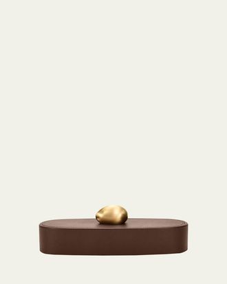 ASSOULINE Pebble Long Leather Trinket Box