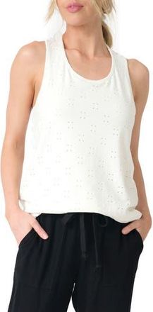 Gibsonlook Eyelet Tie Back Tank in White at Nordstrom Rack, Size X-Small