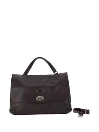 Zanellato Black Postina Medium Satchel