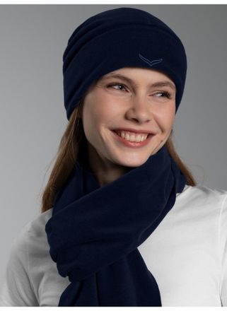 Trigema Fleecem&uuml;tze TRIGEMA TRIGEMA Fleecem&uuml;tze, Damen, Gr. 2, blau (navy), Kunstfaser, M&uuml;tzen Fleecem&uuml;tze