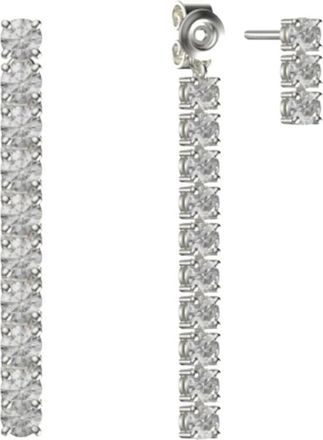 John Richmond Lineaire Oorbellen met Hanger - Dames - Oorbellen - Grijs - ONE Size - Accessoires