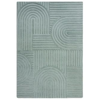 Flair Rugs Alfombra de lana azul 200x290cm