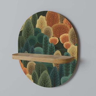 OEM Estante Ovalado Caleidoscopio De Oto&ntilde;o