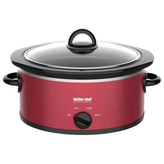 Better Chef Better Chef 3-Quart Oval Slow Cooker with Removable Stoneware Crock