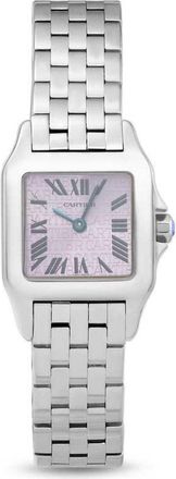 Cartier Pre-owned Cartier Santos Demoiselle Purple lacquered Dial Ladies Watch W2510002