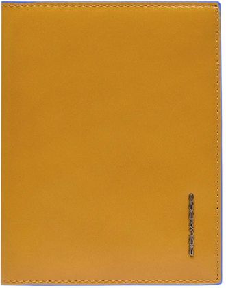 Piquadro Passport Holder - Heren - Wintersjaals - Geel - ONE Size - Leer - Accessoires