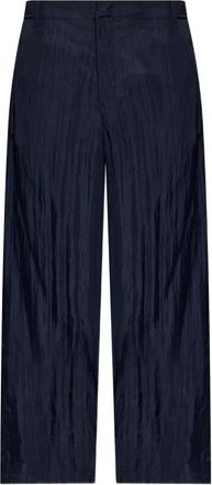 Giorgio Armani Pantaloni con lavorazione in rilievo - Blu