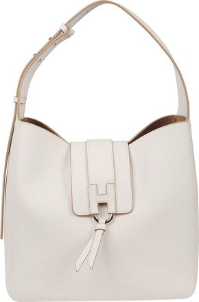 Hogan H01x Textured Calf Leather Hobo Bag