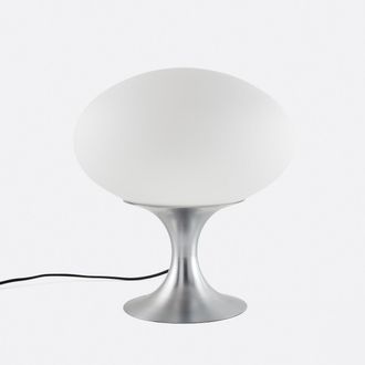 La Redoute Interieurs Tafellamp in opaline en verchroomd ijzer, Merisa