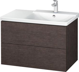 Duravit Duravit L-cube Mueble De Pared De 820mm De Ancho, Profundidad 481, 2 Cajones, Cabe p3 Comfort Art&iacute;culo 233485, Derecho De Cuenca, Color: Roble Oscuro 