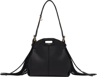 Maje Miss M micro leather bag in Black at Nordstrom, Size Medium