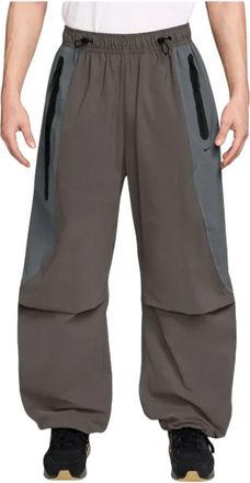 Nike Tech Dri-FIT Woven Colour-Block Oversized Trainingsbroek - Heren - Trainingsbroeken - Grijs - XL - Nylon - Fitness