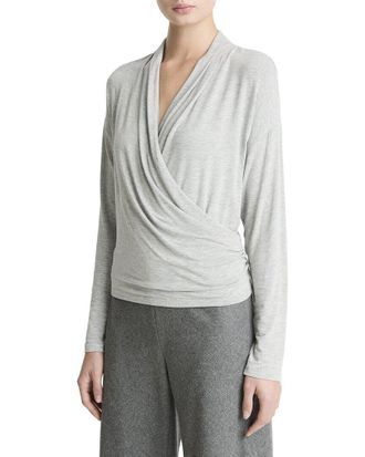 Vince Relaxed Wrap Top