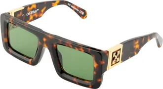Off-white Leonardo Green Square Unisex Sunglasses OERI049 6055 51