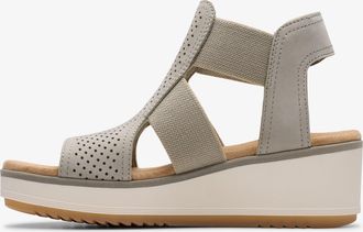 Clarks Wrenly Tide Stone Nubuck Sandalen