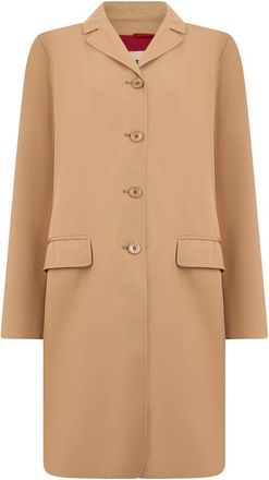 Herno Enkelrij jas - Dames - Mantel - Bruin - XL - Katoen - Jassen