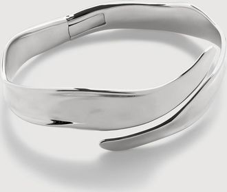 Monica Vinader Sterling Silver Wave Wrap Cuff
